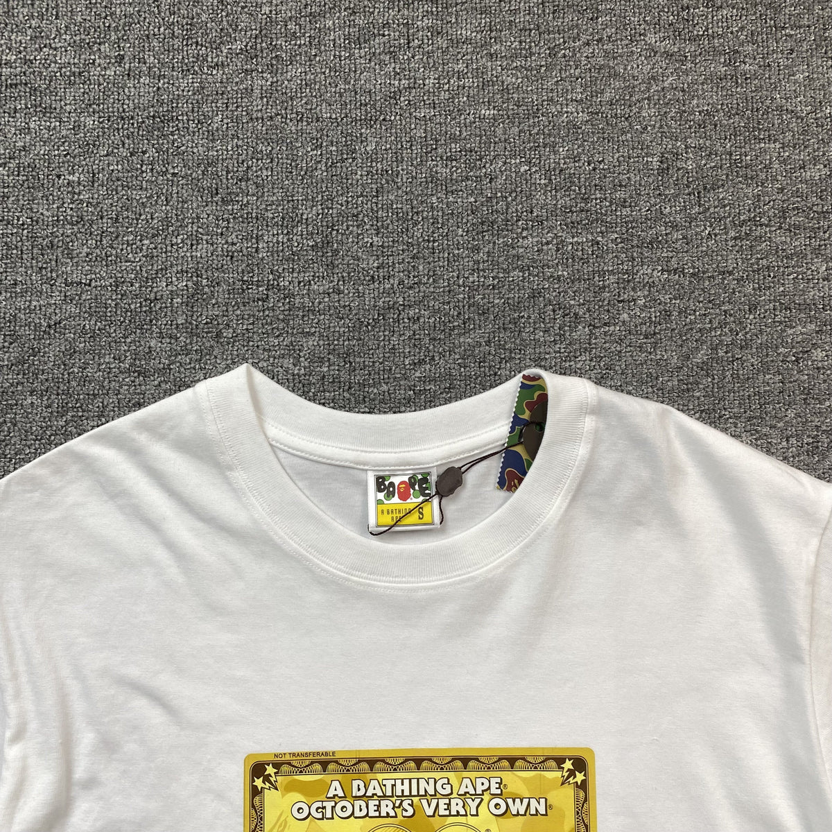 Remera Bape x OVO Card Blanca