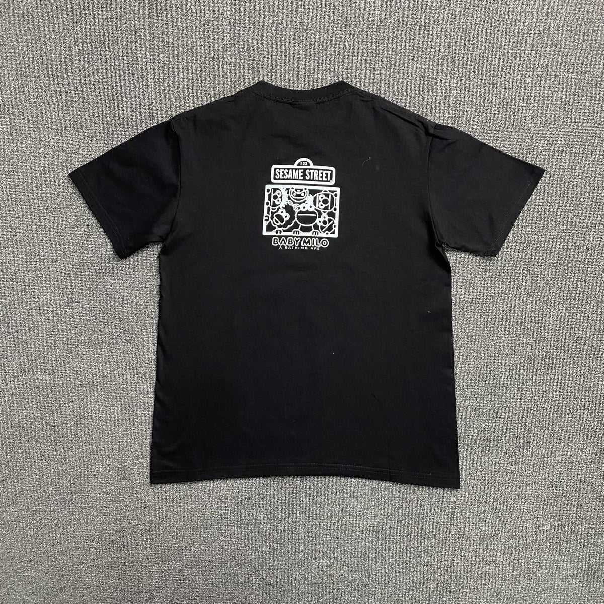 Remera Bape x Sesame Street Negra