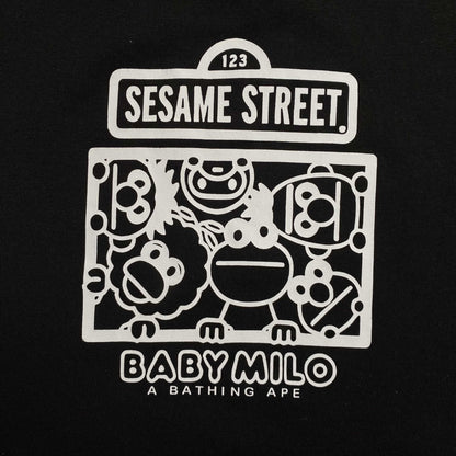 Remera Bape x Sesame Street Negra