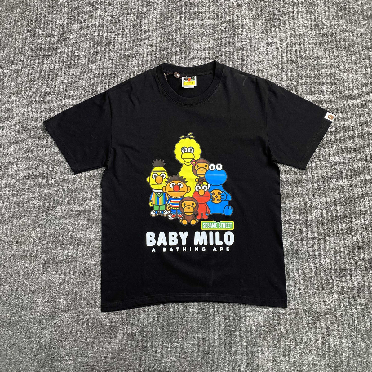 Remera Bape x Sesame Street Negra