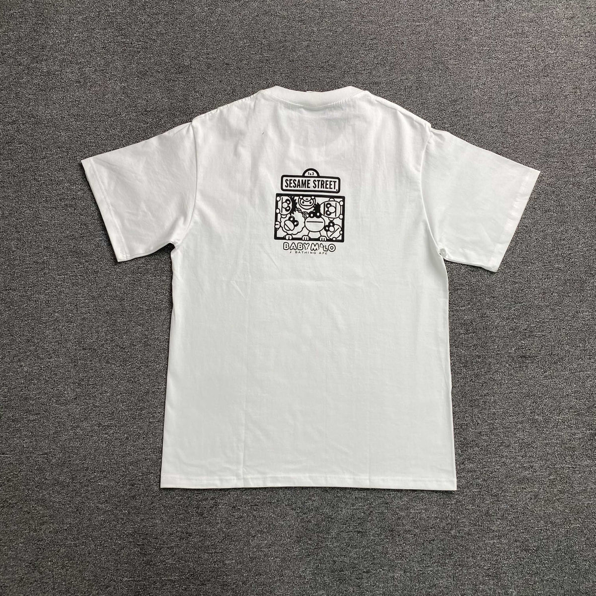 Remera Bape x Sesame Street Blanca
