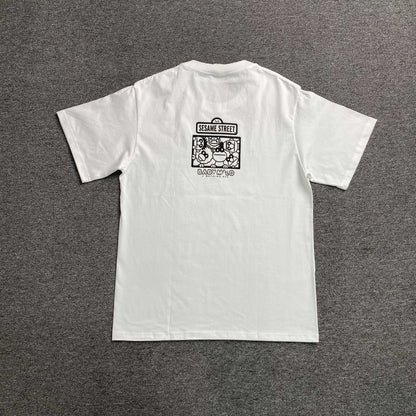 Remera Bape x Sesame Street Blanca