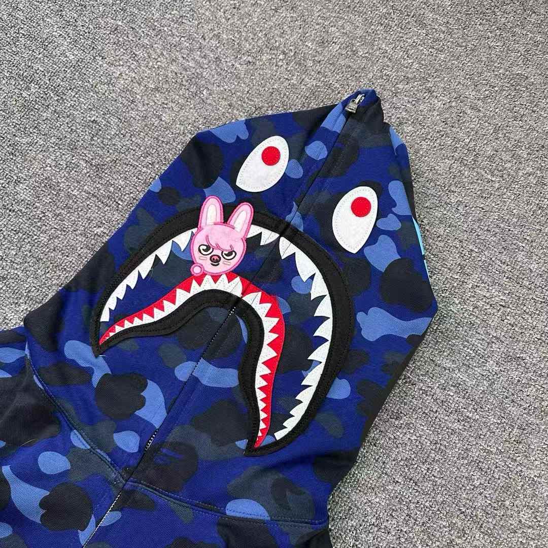 Campera Bape x Stray Kids Changbin Shark Navy