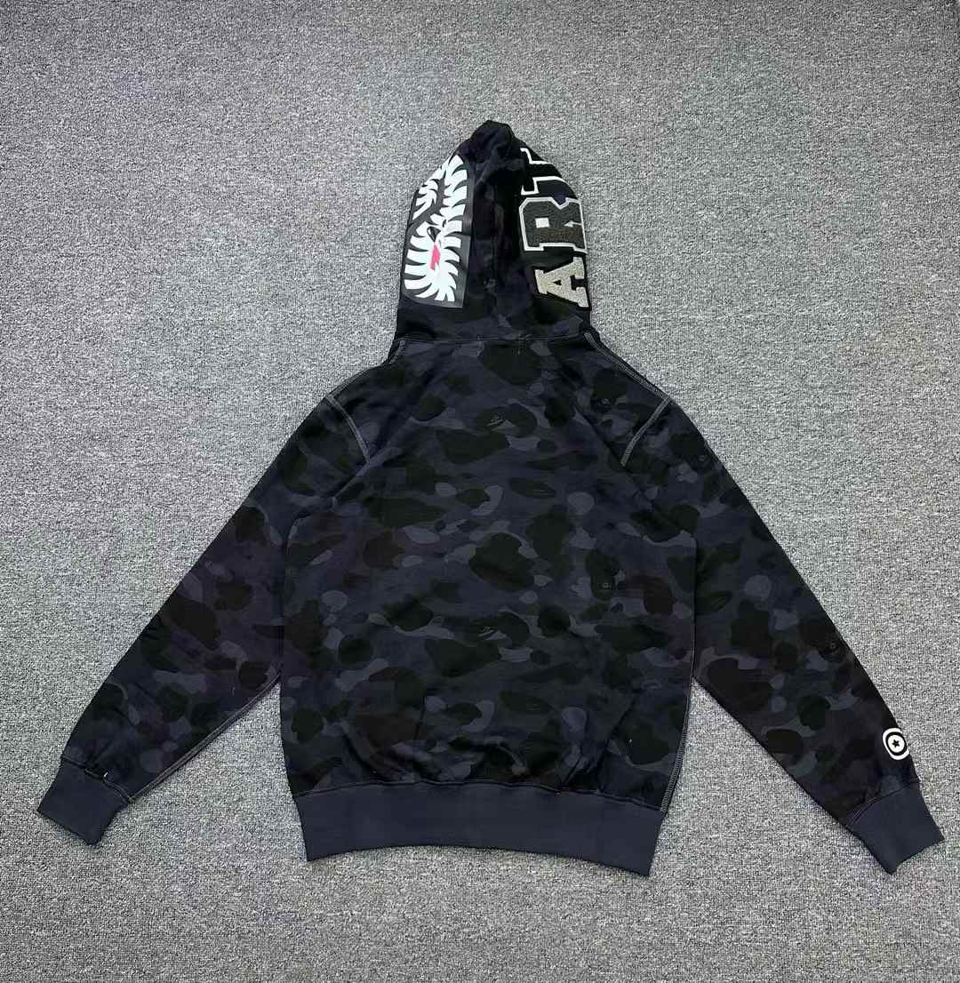 Campera Bape x Stray Kids Hyunjin Shark Negra