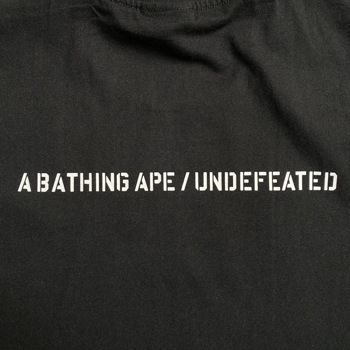 Remera Bape x Undefeated Negra