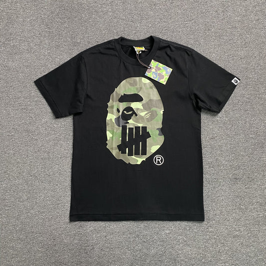 Remera Bape x Undefeated Negra