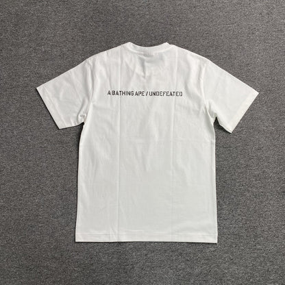 Remera Bape x Undefeated Blanca