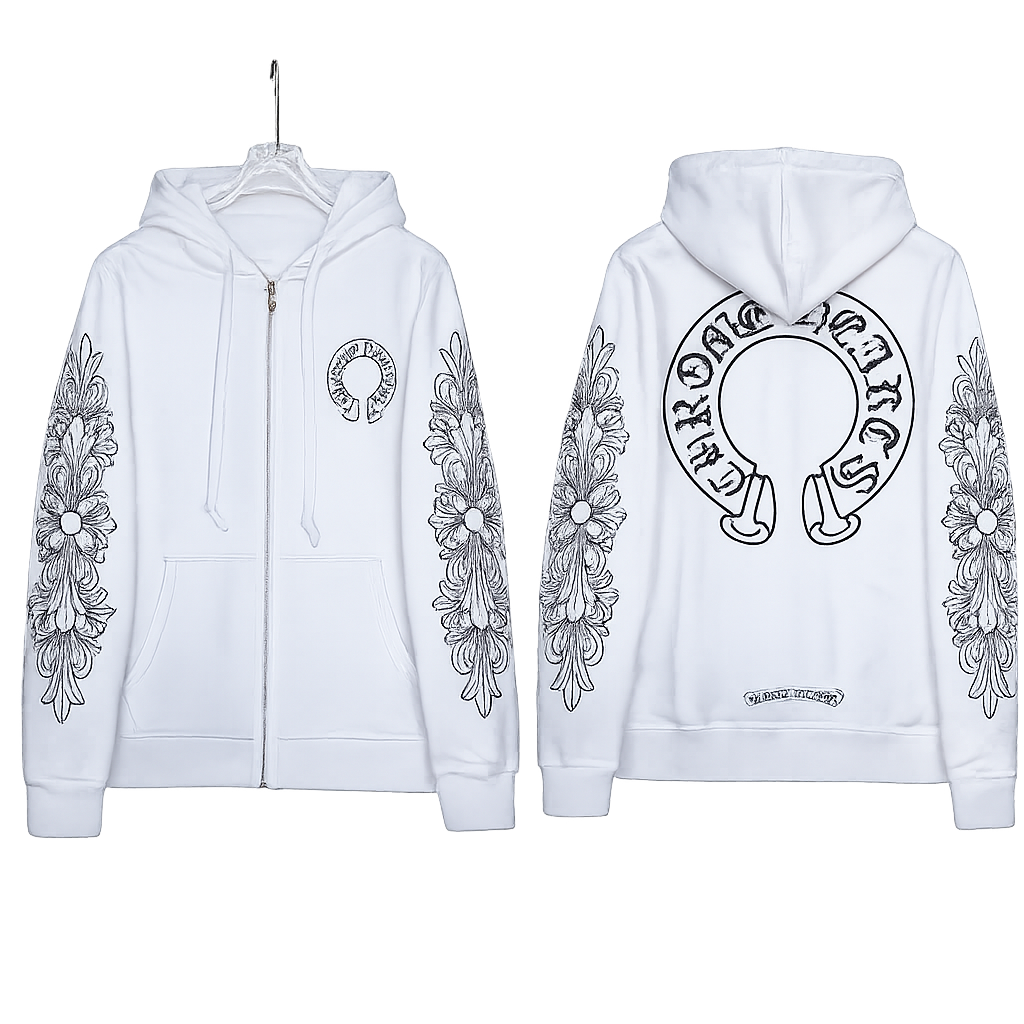 Zip up chrome hearts