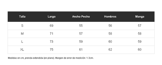Tabla de talles