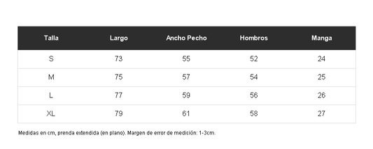 Tabla de talles