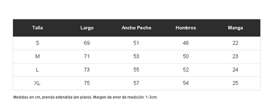 Tabla de talles