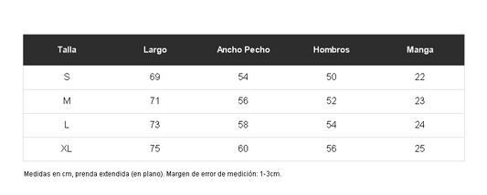 Tabla de talles