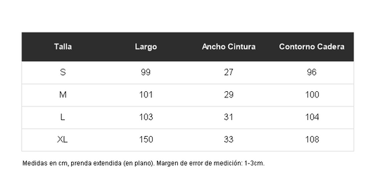 Tabla de talles