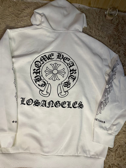 Campera Chrome Hearts Los Angeles blanca