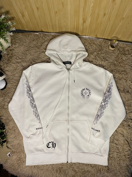 Campera Chrome Hearts Los Angeles blanca
