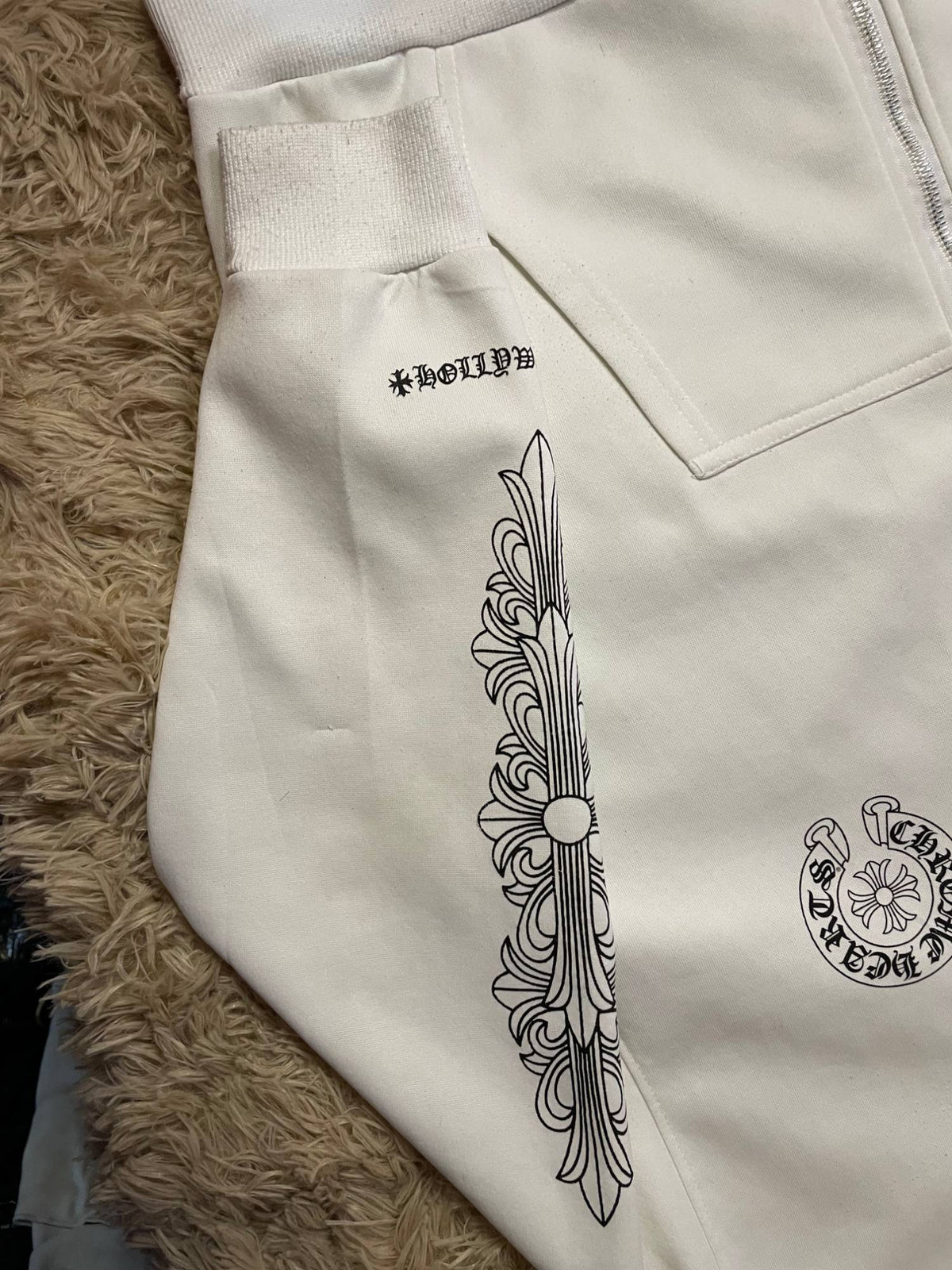 Campera Chrome Hearts Los Angeles blanca