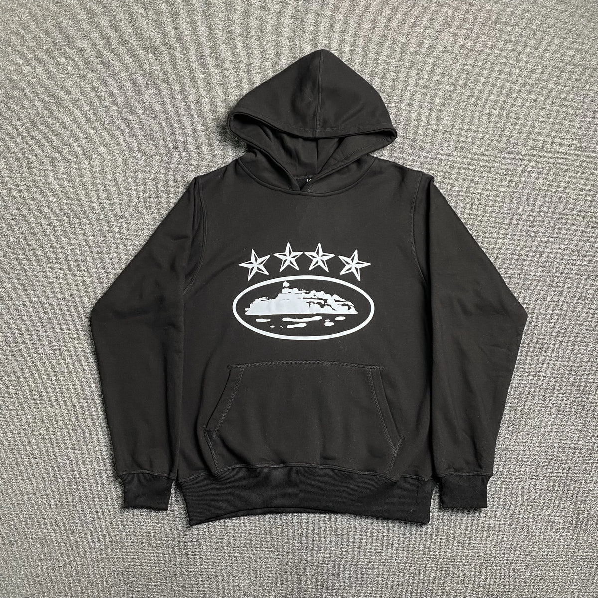 Buzo Corteiz Alcatraz 4 Starz Negro