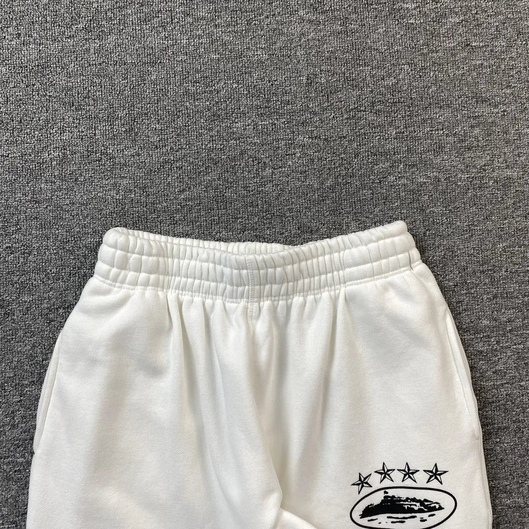Pantalon Corteiz Alcatraz 4 Starz Blanco