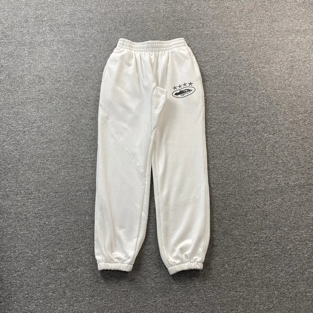 Pantalon Corteiz Alcatraz 4 Starz Blanco