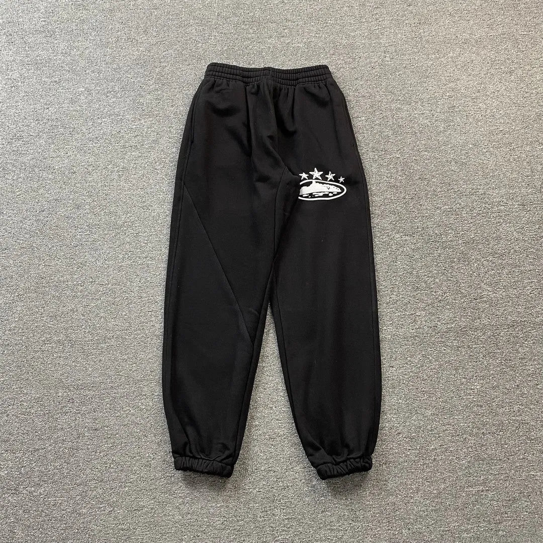 Pantalon Corteiz Alcatraz 5 Starz Negro