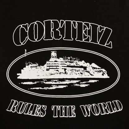 Remera Corteiz Alcatraz Rules The World Negra