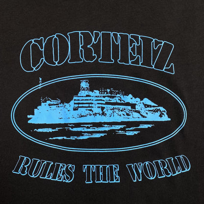 Remera Corteiz Alcatraz Rules The World Negra