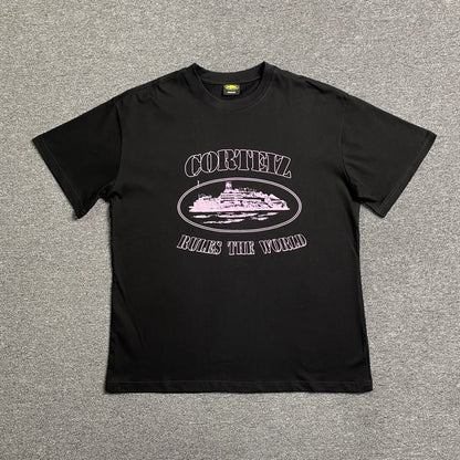 Remera Corteiz Alcatraz Rules The World Negra