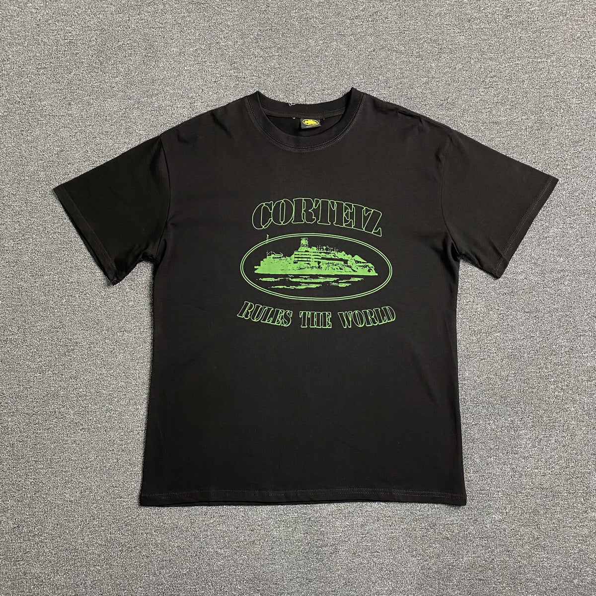Remera Corteiz Alcatraz Rules The World Negra