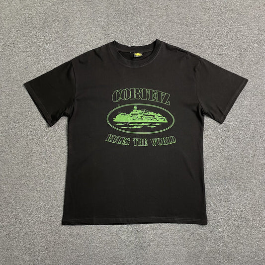 Remera Corteiz Alcatraz Rules The World Negra