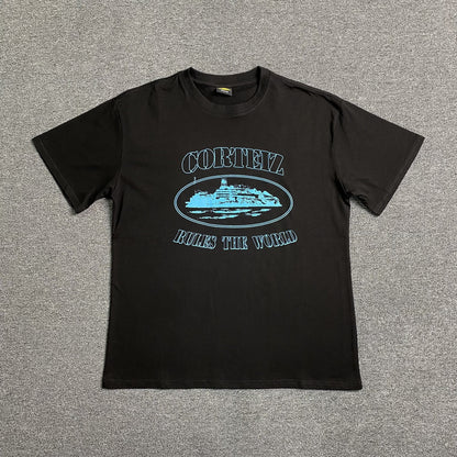 Remera Corteiz Alcatraz Rules The World Negra