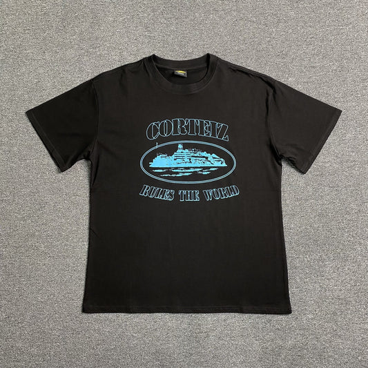 Remera Corteiz Alcatraz Rules The World Negra