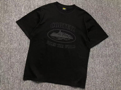 Remera Corteiz Alcatraz Rules The World Negra