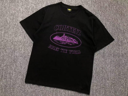 Remera Corteiz Alcatraz Rules The World Negra