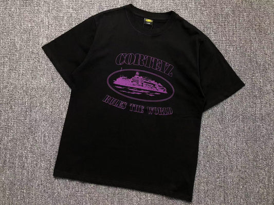 Remera Corteiz Alcatraz Rules The World Negra