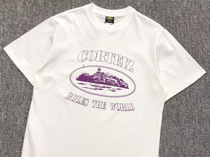 Remera Corteiz Alcatraz Rules The World Blanca