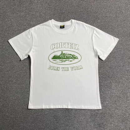 Remera Corteiz Alcatraz Rules The World Blanca