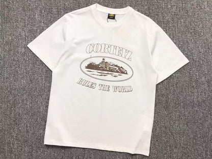 Remera Corteiz Alcatraz Rules The World Blanca