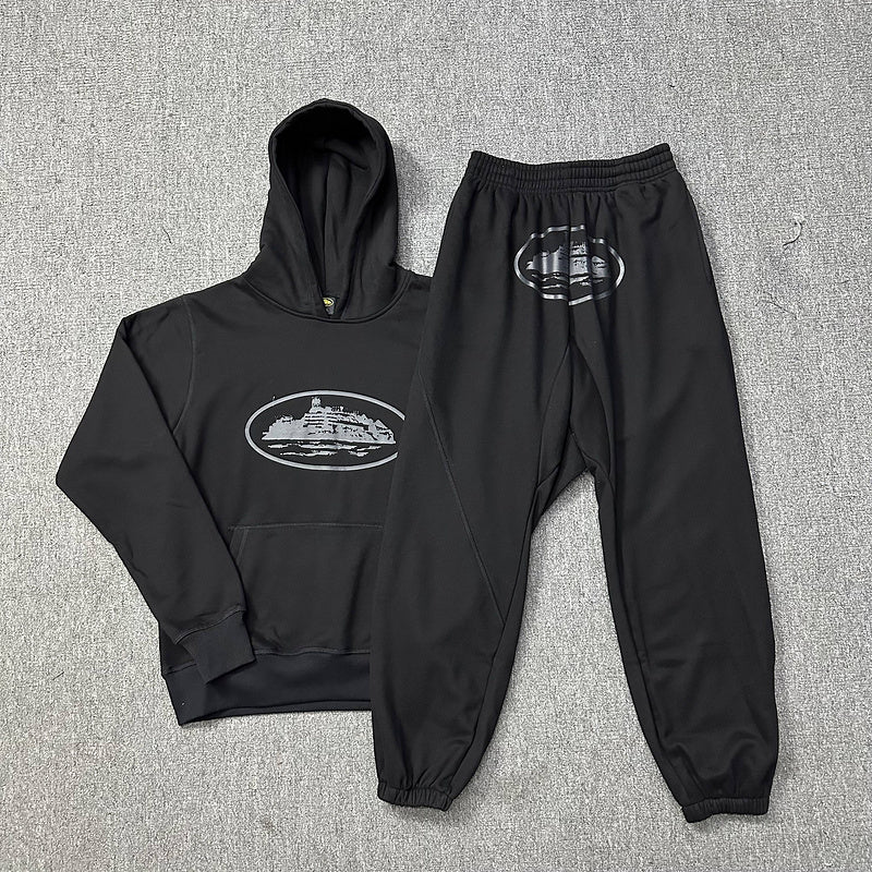 Conjunto Corteiz Alcatraz Triple Negro