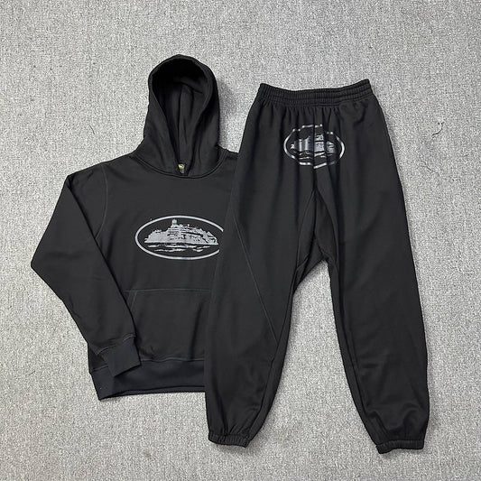 Conjunto Corteiz Alcatraz Triple Negro