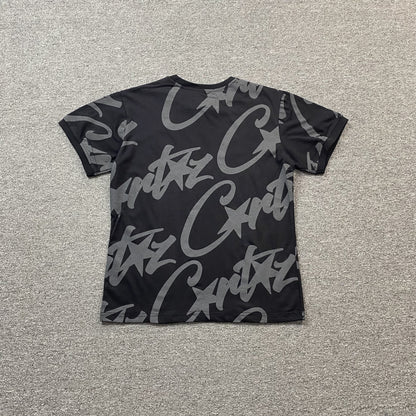 Remera Corteiz Allstarz Allover Negra