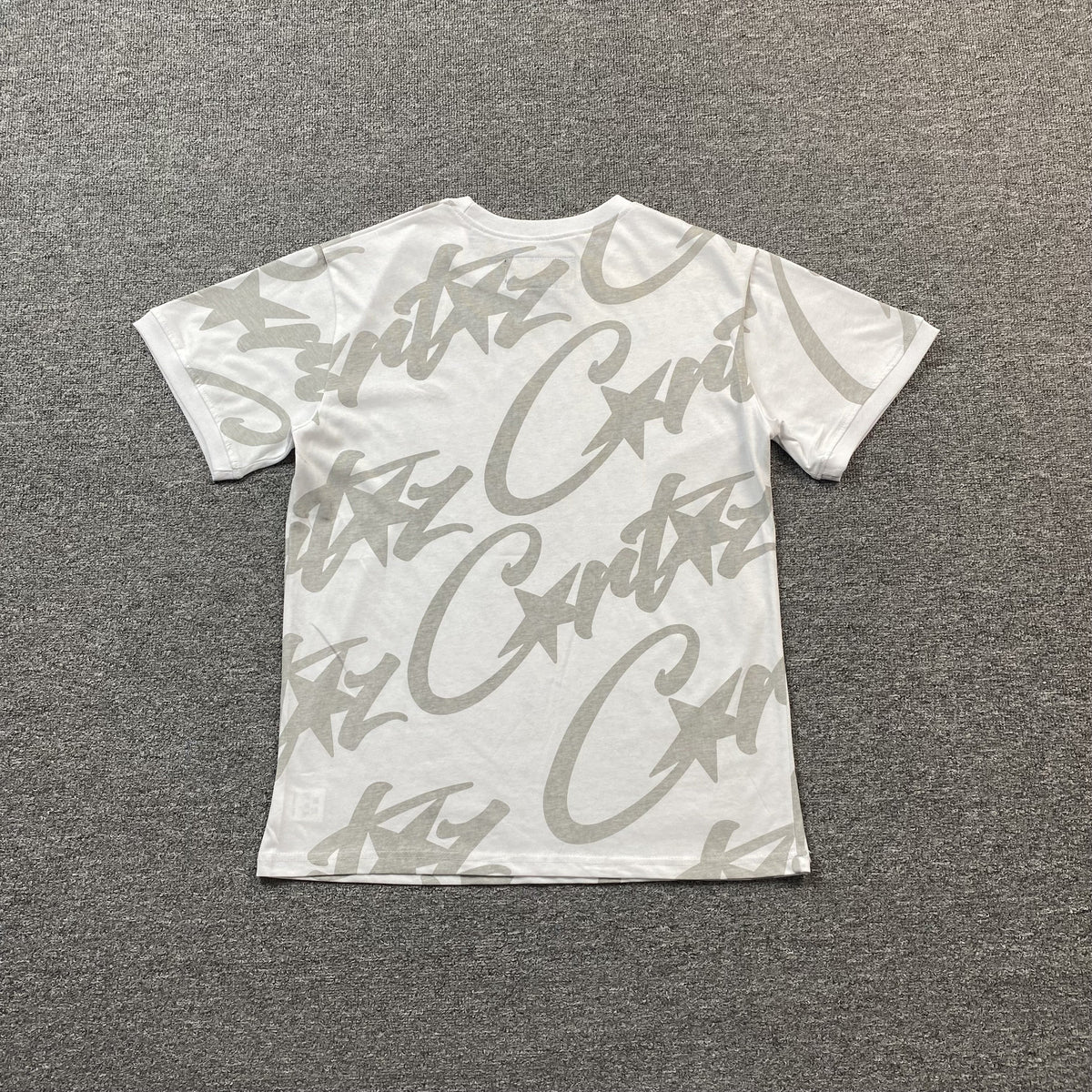 Remera Corteiz Allstarz Allover Blanca