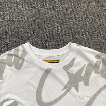 Remera Corteiz Allstarz Allover Blanca