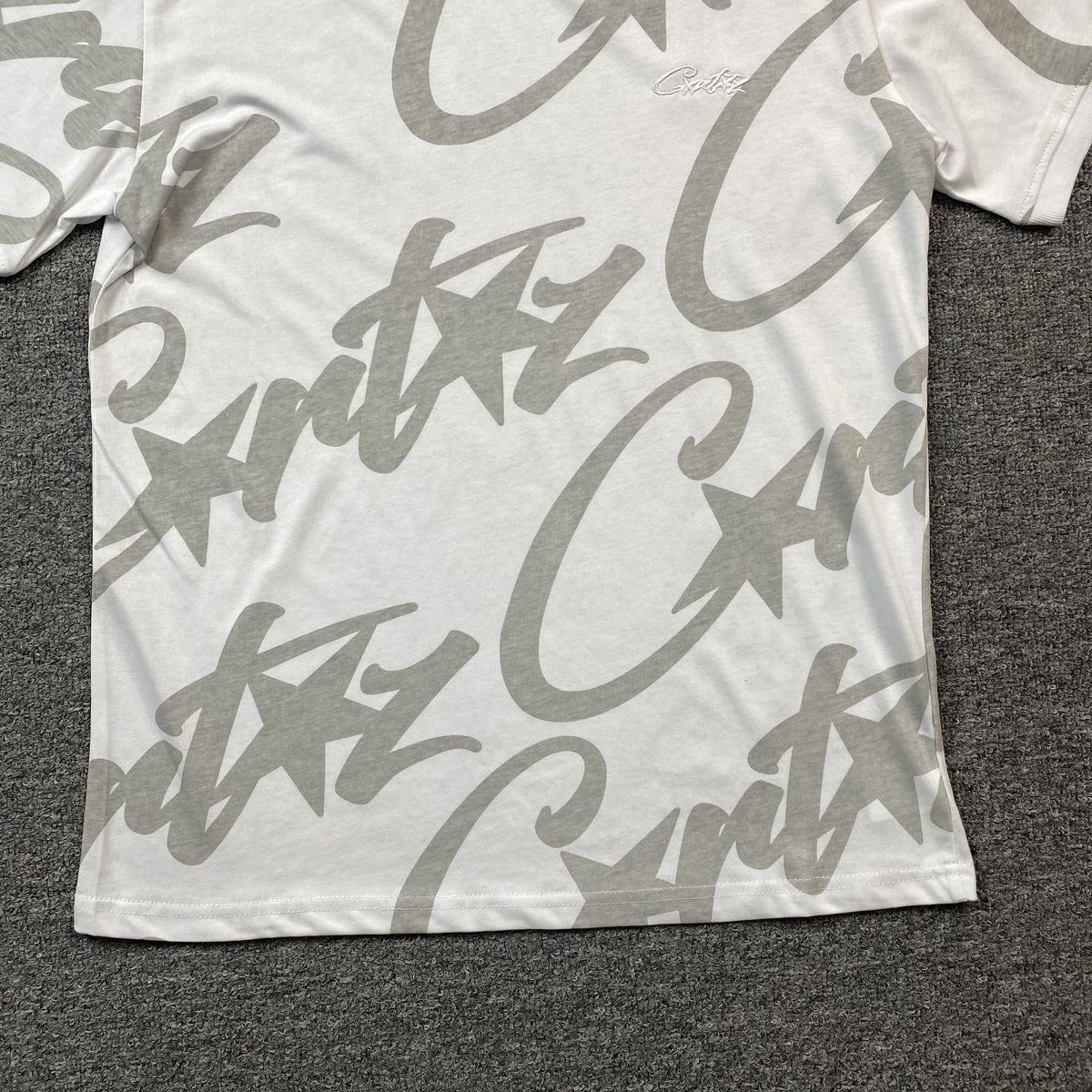 Remera Corteiz Allstarz Allover Blanca