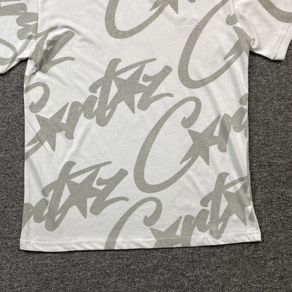 Remera Corteiz Allstarz Allover Blanca