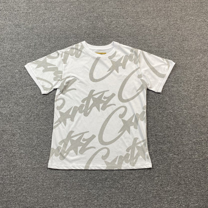 Remera Corteiz Allstarz Allover Blanca
