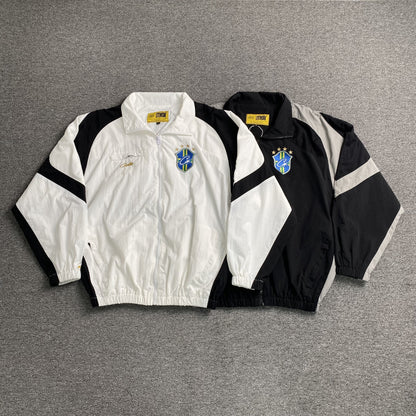 Campera Corteiz Brasil Olympic Shuku Negra