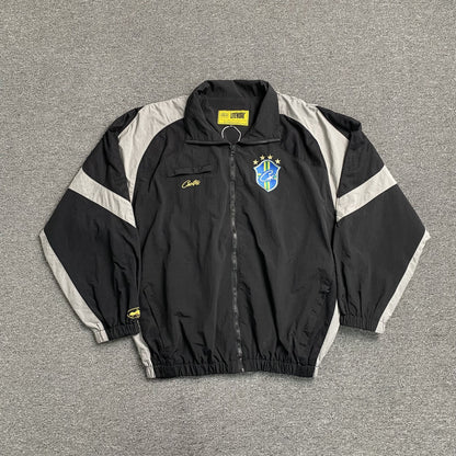 Campera Corteiz Brasil Olympic Shuku Negra