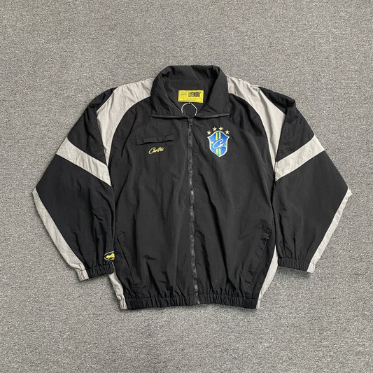 Campera Corteiz Brasil Olympic Shuku Negra