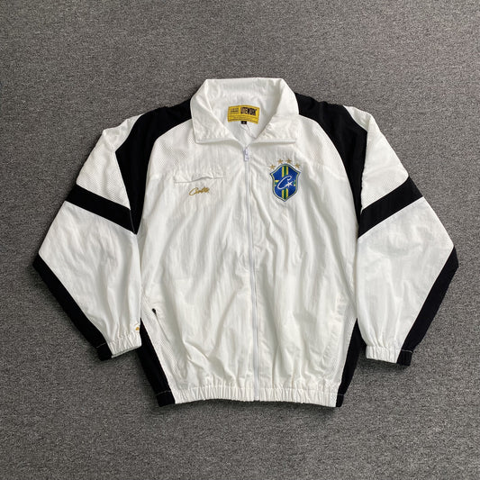 Campera Corteiz Brasil Olympic Shuku Blanca