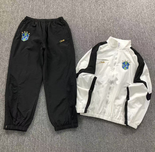 Conjunto Corteiz Brasil Olympic Shuku Blanco
